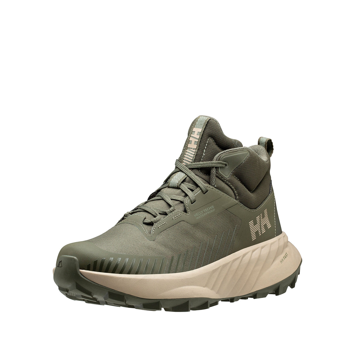 Explore Helly Hansen Men Awe Hiker Mid HT - Utility Green / HH Khaki for trail, outdoor & lifestyle use | Liv Activ Singapore