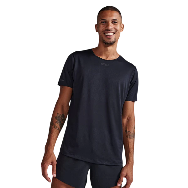 2XU Men Light Speed Tech Tee - Black / Black Reflective