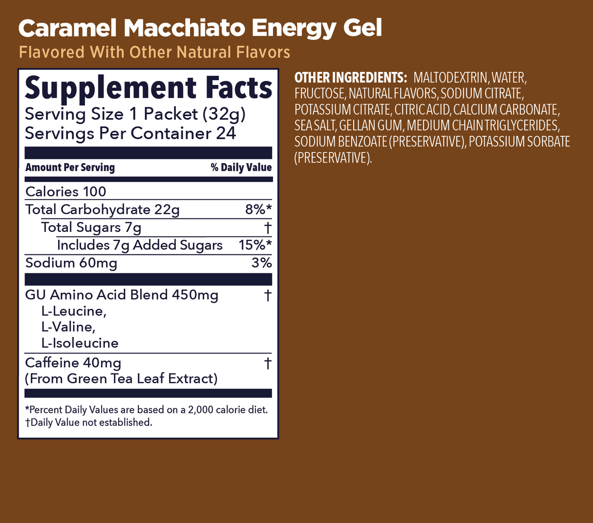 (6 Packs) GU Energy Gel - Caramel Macchiato - Expiry Date: Nov 2026