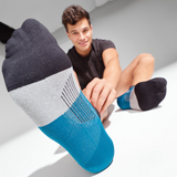 Feetures Active Elite Ultra Light Cushion No Show Tab - Black Sea