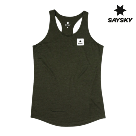 Explore SAYSKY Women Clean Combat Pro Singlet - Green for trail, outdoor & lifestyle use | Liv Activ Singapore