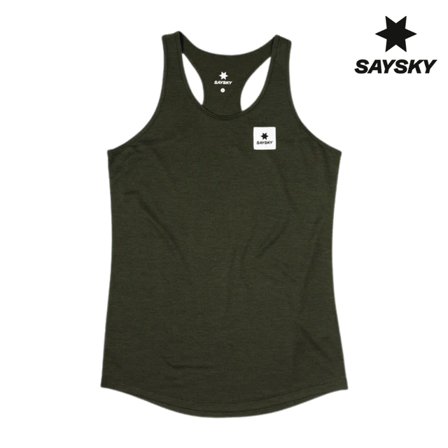 Explore SAYSKY Women Clean Combat Pro Singlet - Green for trail, outdoor & lifestyle use | Liv Activ Singapore