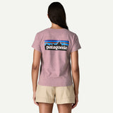 Explore Patagonia Women P-6 Logo Responsibili-Tee® - Quiet Violet for trail, outdoor & lifestyle use | Liv Activ Singapore