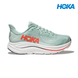 Explore HOKA Men Clifton 10 - Sage / Neon Flame for trail, outdoor & lifestyle use | Liv Activ Singapore