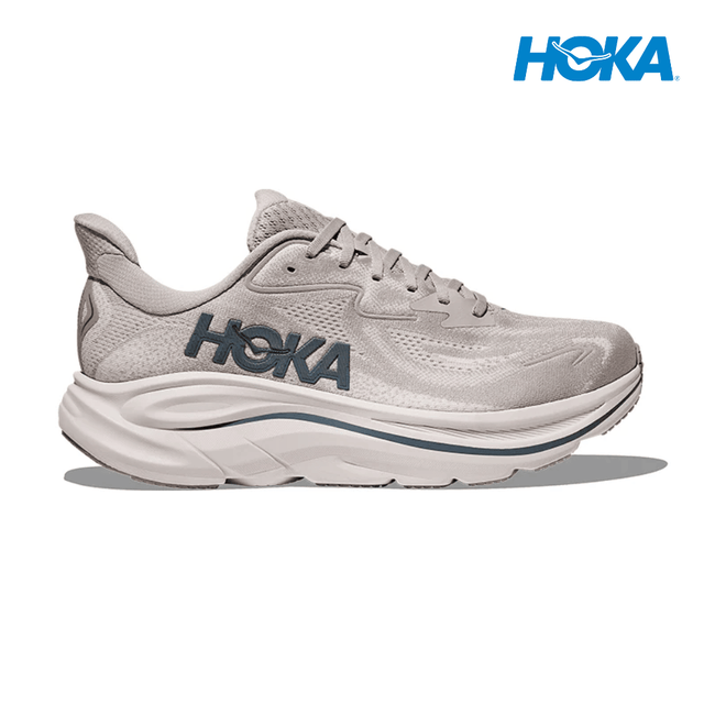 Explore HOKA Men Clifton 10 Wide - Putty / Grout for trail, outdoor & lifestyle use | Liv Activ Singapore