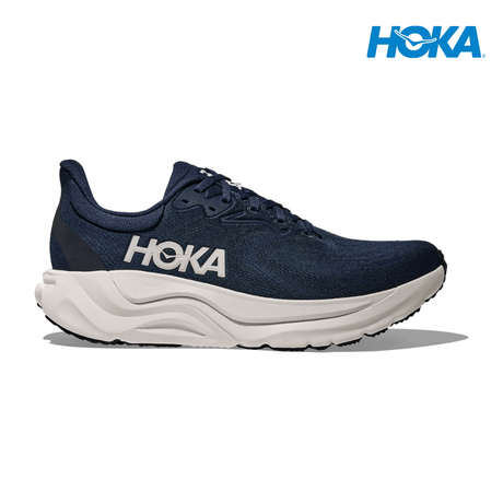 Explore HOKA Men Arahi 8 Wide - Varsity Navy / White for trail, outdoor & lifestyle use | Liv Activ Singapore