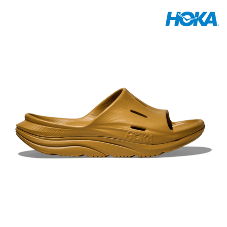 Explore HOKA Unisex Ora Recovery Slide 3 - Mustard Seed / Mustard Seed for trail, outdoor & lifestyle use | Liv Activ Singapore