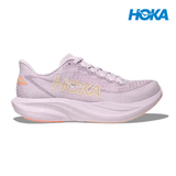 Explore HOKA Women Mach 7 Wide - Lilac Cream / Tangerine Glow for trail, outdoor & lifestyle use | Liv Activ Singapore