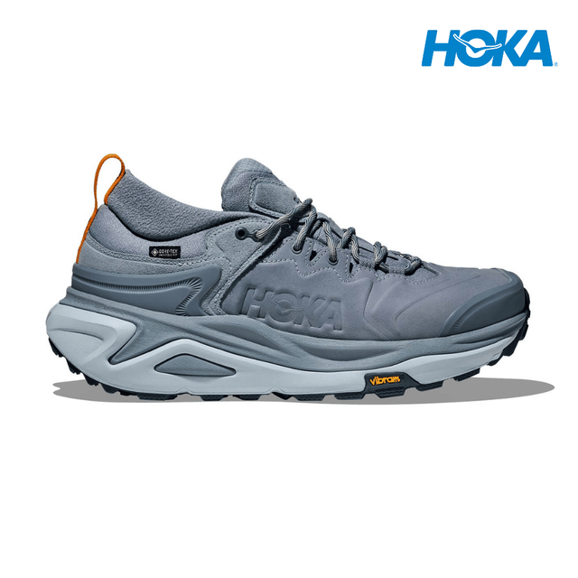 Explore HOKA Men Kaha 3 Low GTX - Washed Blue / Mineral Blue for trail, outdoor & lifestyle use | Liv Activ Singapore