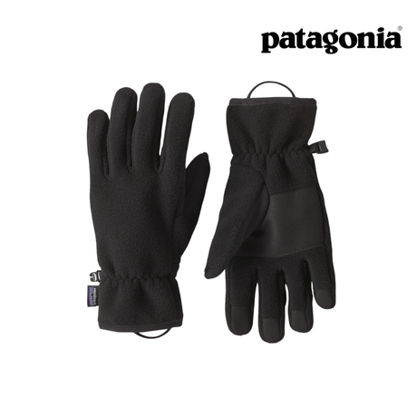 Explore Patagonia Synchilla™ Fleece Gloves - Black Solid for trail, outdoor & lifestyle use | Liv Activ Singapore