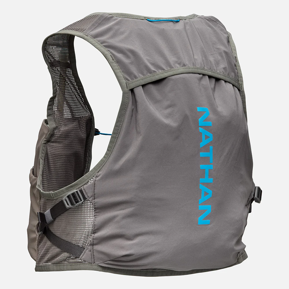 Nathan Sports Pinnacle Breeze 4L Hydration Race Vest - Charcoal / Electric Blue