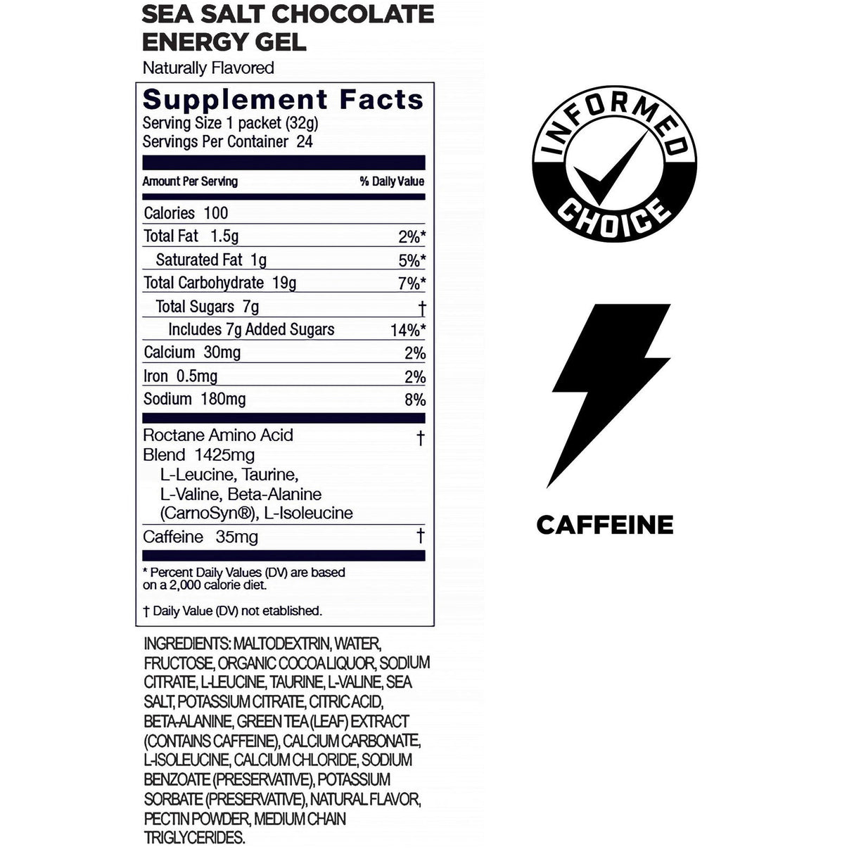 (6 Packs) GU Roctane Gel - Sea Salt Chocolate - Expiry Date: Jul 2026