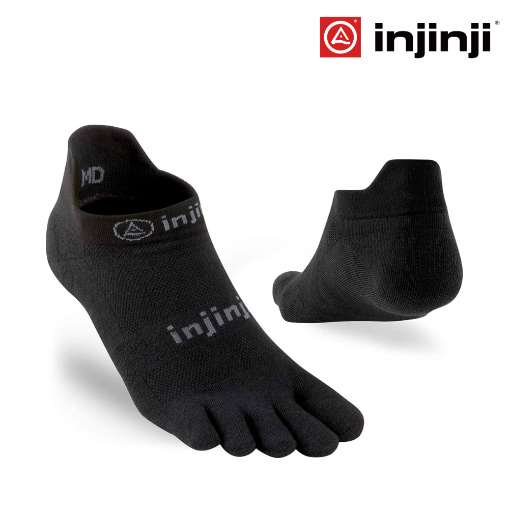 Injinji Run Lightweight No-Show Coolmax Black – Liv Activ
