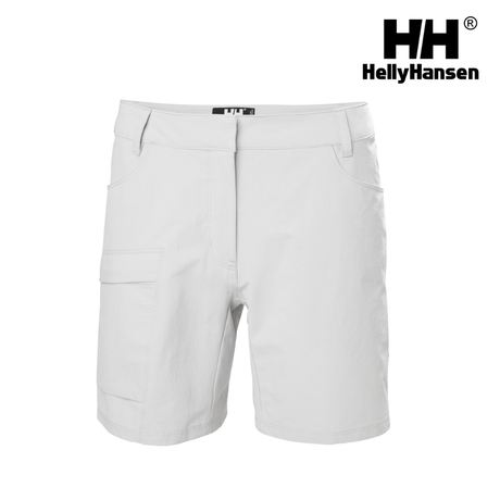 Explore Helly Hansen Women QD Cargo Shorts - Grey Fog for trail, outdoor & lifestyle use | Liv Activ Singapore