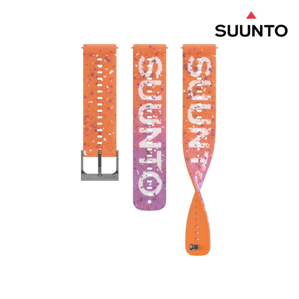 Suunto 22mm Athletic Silicone Strap Power Orange S+M – Liv Activ