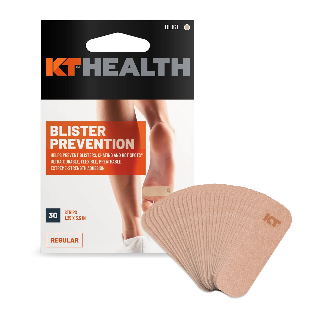 KT Health Blister Prevention Tape 30 Strip Multipack - Beige