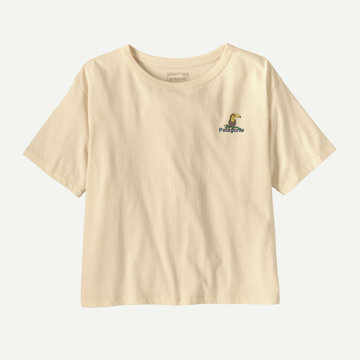 Explore Patagonia Women Protect Rainforests Easy-Cut T-Shirt - Undyed Natural for trail, outdoor & lifestyle use | Liv Activ Singapore
