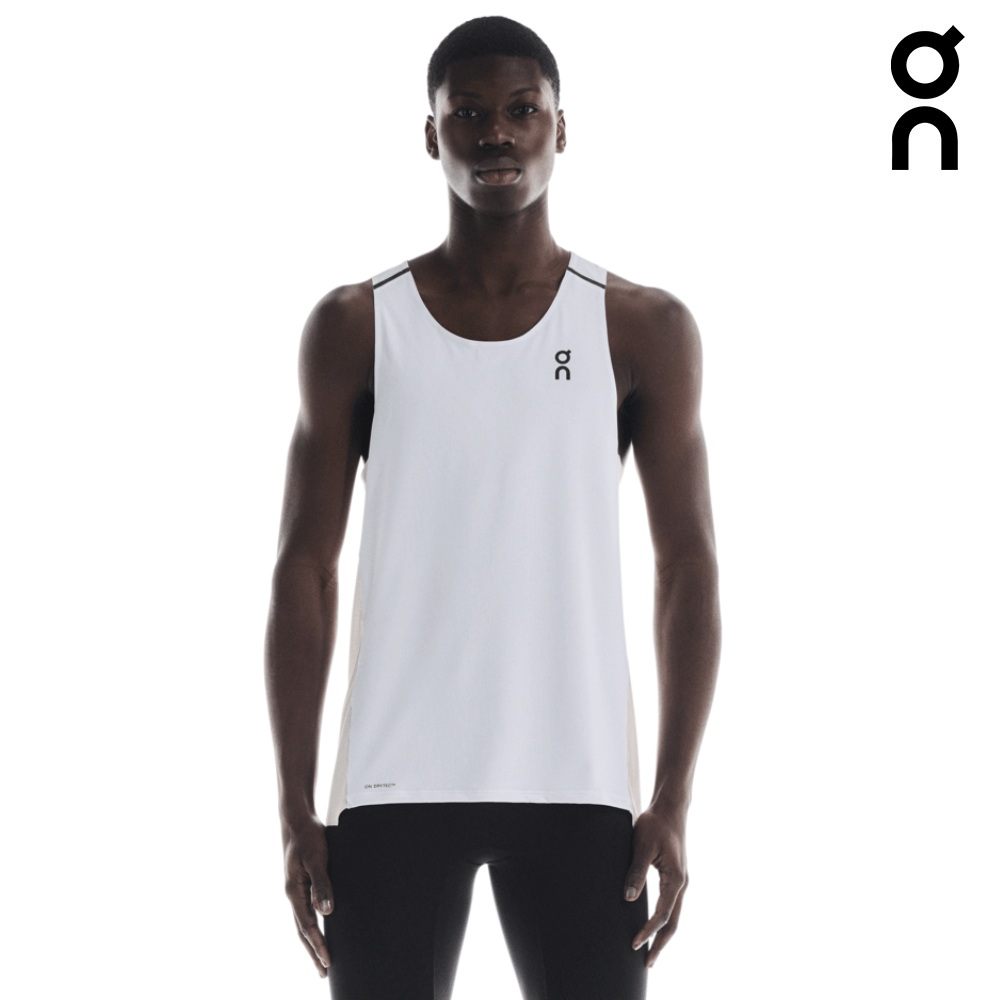 On Men Performance Tank - White / Silver – Liv Activ