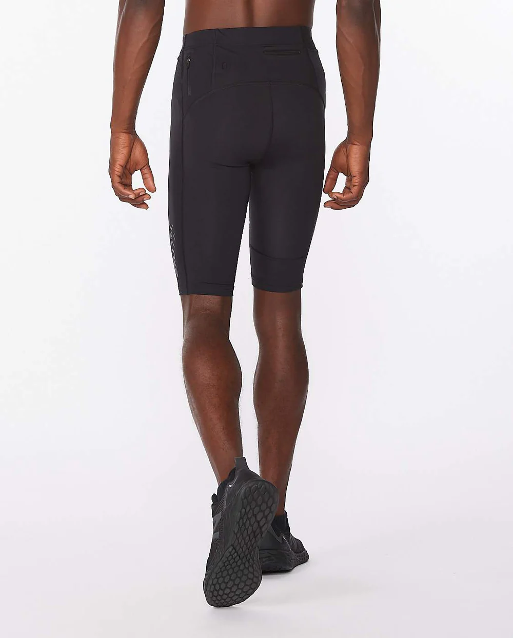 2XU Men Light Speed Compression Shorts - Black / Black Reflective