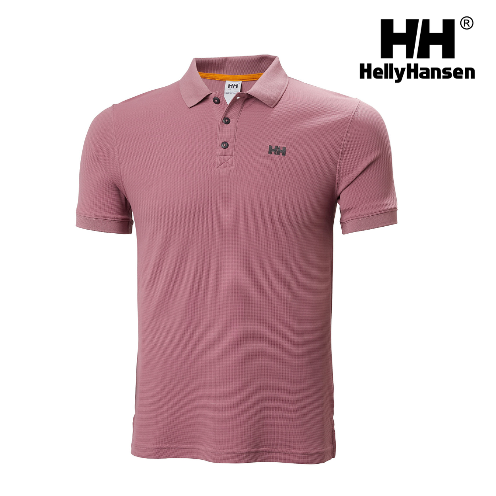 Explore Helly Hansen Men Driftline Polo - Wildberry for trail, outdoor & lifestyle use | Liv Activ Singapore