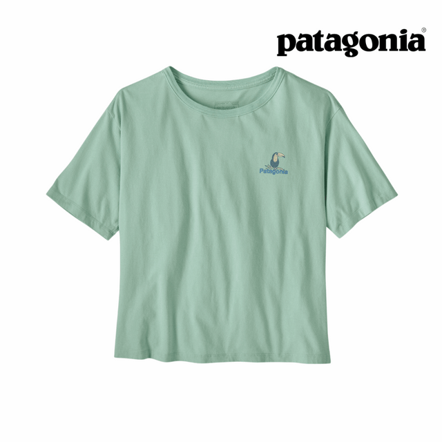 Explore Patagonia Women Protect Rainforests Easy-Cut T-Shirt - Thin Ice for trail, outdoor & lifestyle use | Liv Activ Singapore