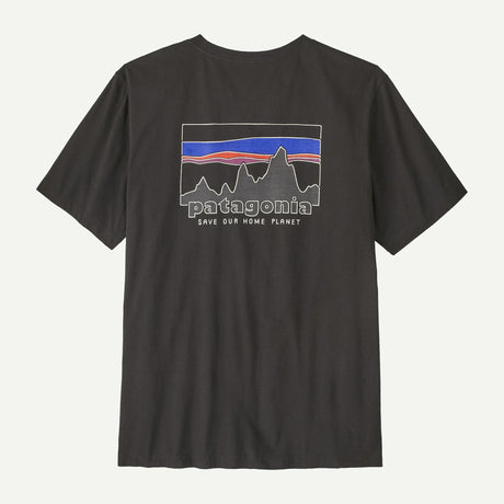 Explore Patagonia Men '73 Skyline T-Shirt - Ink Black for trail, outdoor & lifestyle use | Liv Activ Singapore