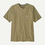 Explore Patagonia Men Boardshort Logo Pocket Responsibili-Tee - Gumtree Green for trail, outdoor & lifestyle use | Liv Activ Singapore