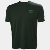 Explore Helly Hansen Men Skog Graphic T-Shirt - Dark Jungle for trail, outdoor & lifestyle use | Liv Activ Singapore