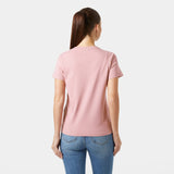 Explore Helly Hansen Women HH Logo T-shirt 3.0 - Pink Salt for trail, outdoor & lifestyle use | Liv Activ Singapore