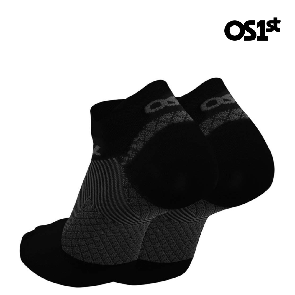 OS1st FS4 Plantar Fasciitis No Show Socks - Black – Liv Activ