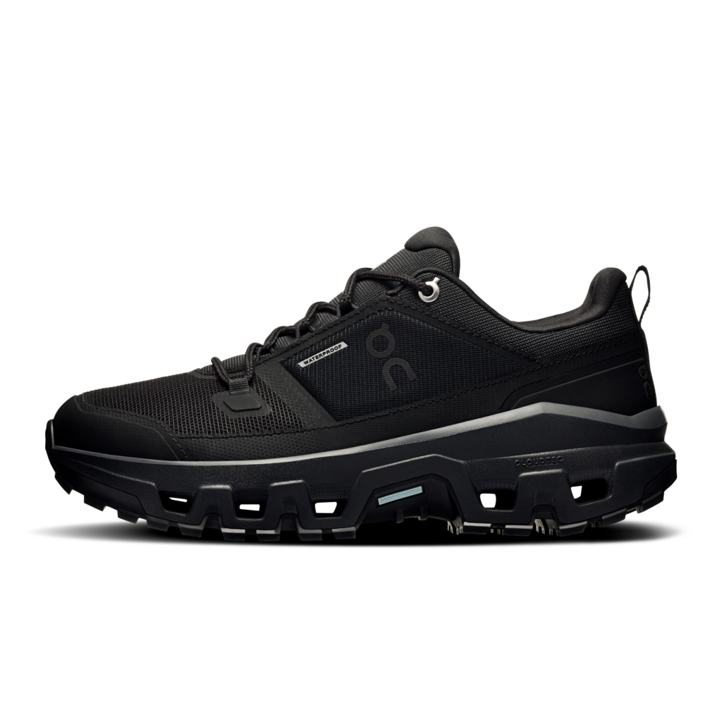 On Women Cloudrock Low Waterproof - Black / Black