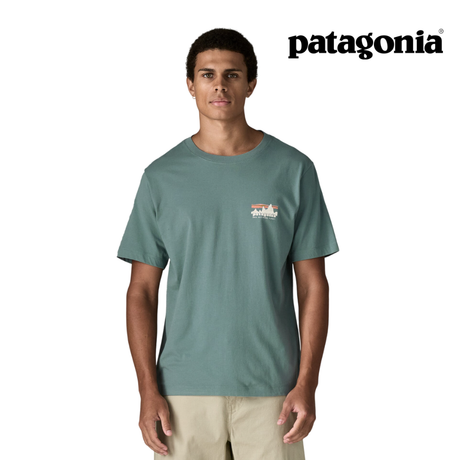 Explore Patagonia Men '73 Skyline T-Shirt - Blue Sage for trail, outdoor & lifestyle use | Liv Activ Singapore