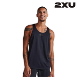 2XU Men Lightspeed Tech Singlet - Black / Black Reflective