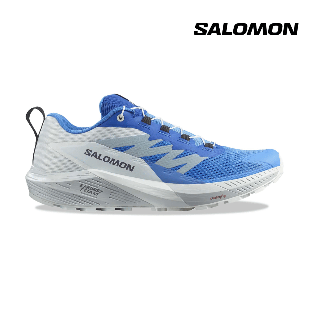 Explore Salomon Men Sense Ride 5 - Ibiza Blue / Lapis / White for trail, outdoor & lifestyle use | Liv Activ Singapore