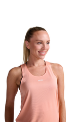 2XU Women Light Speed Tech Singlet - Digital Peach / White Reflective