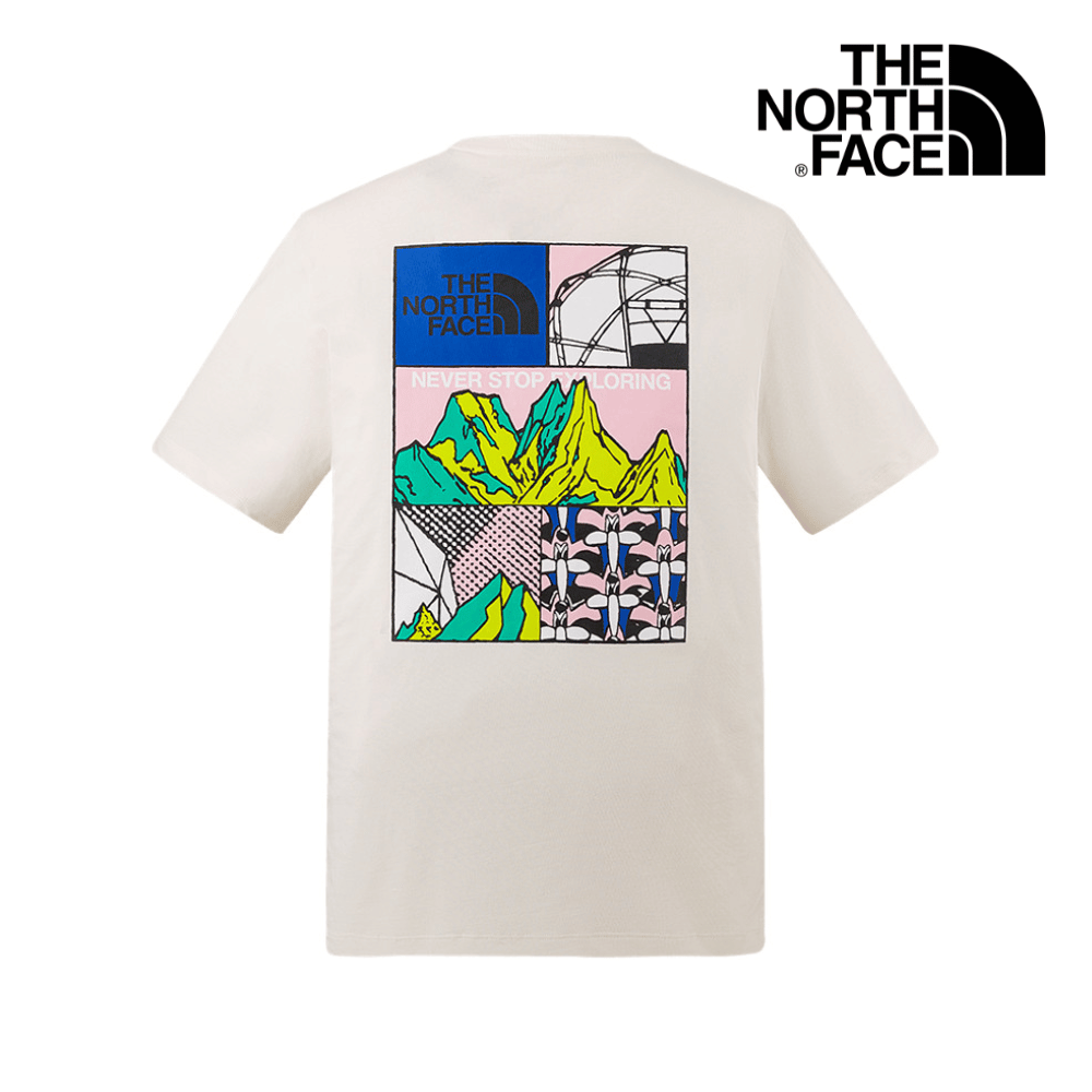 The North Face Unisex TDC Mountain II SS Tee Graphic - AP White Dune