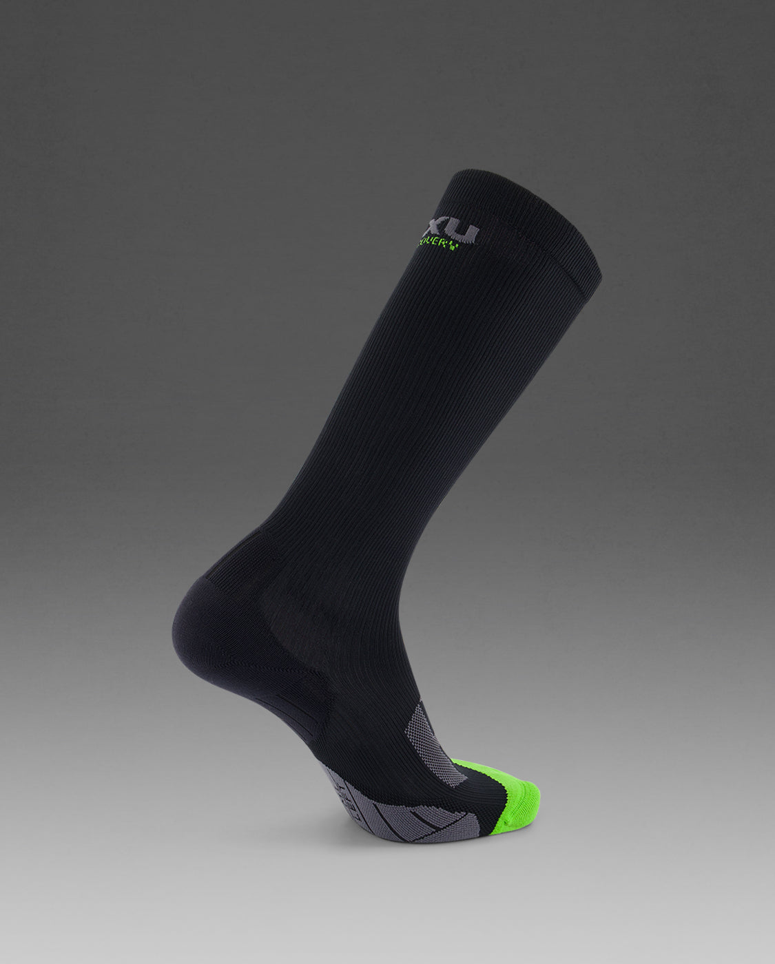 2XU Unisex Recovery Fir Compression Socks - Black / Grey