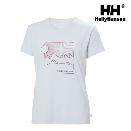 Explore Helly Hansen Women Skog Graphic T-Shirt - Even Light Purple for trail, outdoor & lifestyle use | Liv Activ Singapore