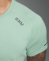 2XU Men Aero Tee - Digital Mint / Black Reflective