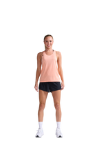 2XU Women Light Speed Tech Singlet - Digital Peach / White Reflective