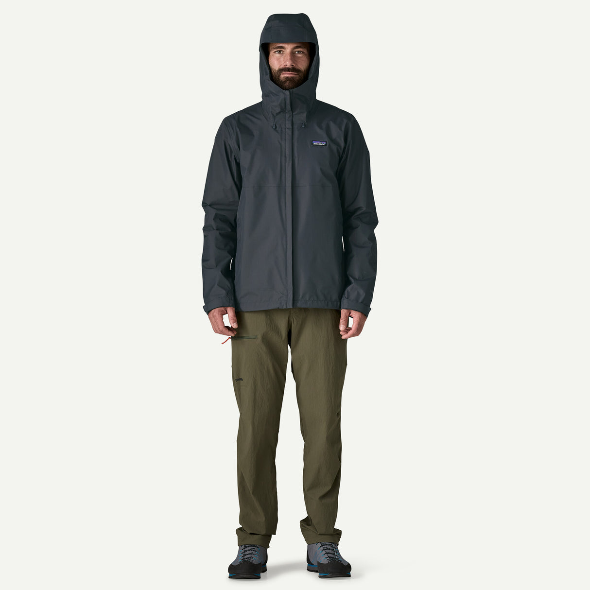Explore Patagonia Men Torrentshell 3L Rain Jacket - Smolder Blue for trail, outdoor & lifestyle use | Liv Activ Singapore