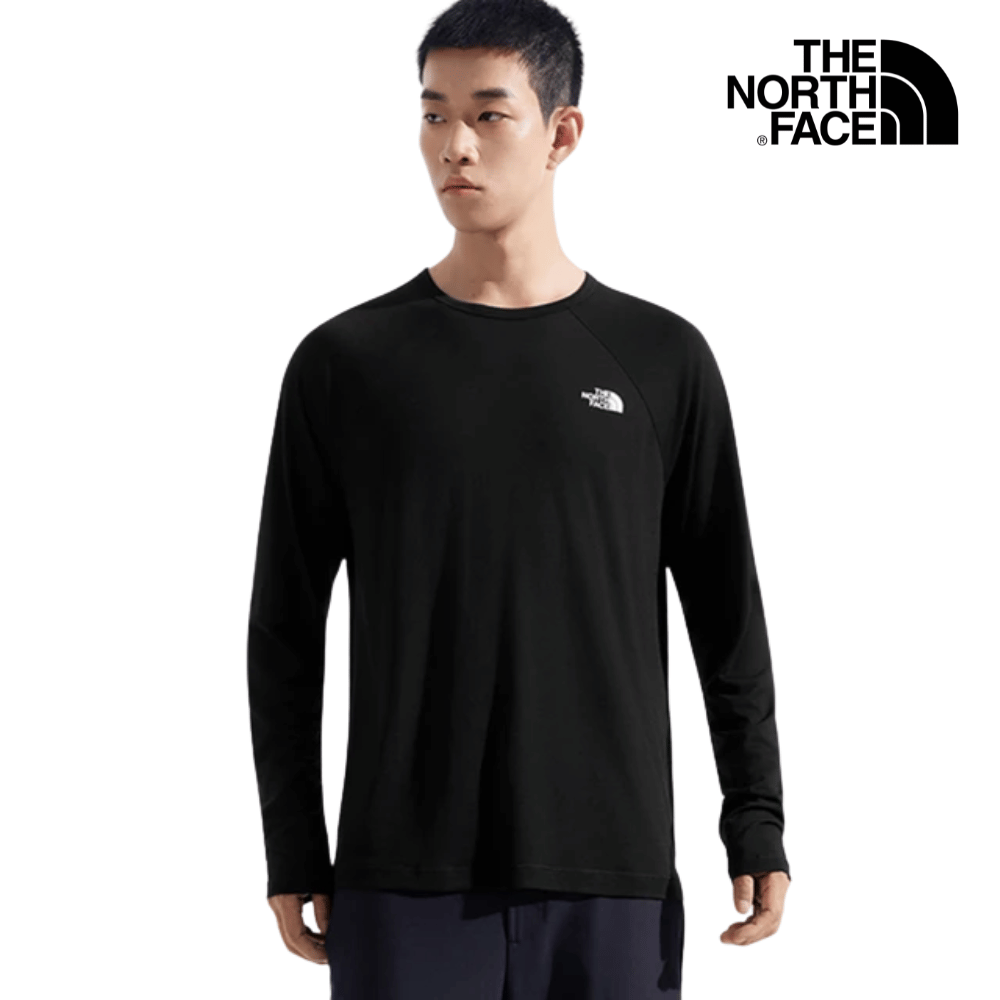 The North Face Men Misty Merino Wool LS Tee - AP TNF Black