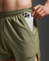 2XU Men Aero 5 Inch Shorts - Hunter / Black Reflective