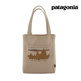 Explore Patagonia Recycled Market Tote - '73 Skyline: Classic Tan for trail, outdoor & lifestyle use | Liv Activ Singapore