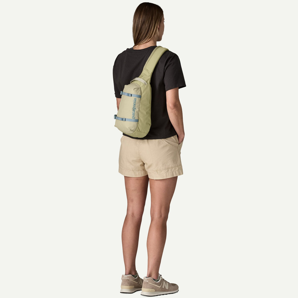 Explore Patagonia Atom Sling Bag 8L - Weathered Stone for trail, outdoor & lifestyle use | Liv Activ Singapore