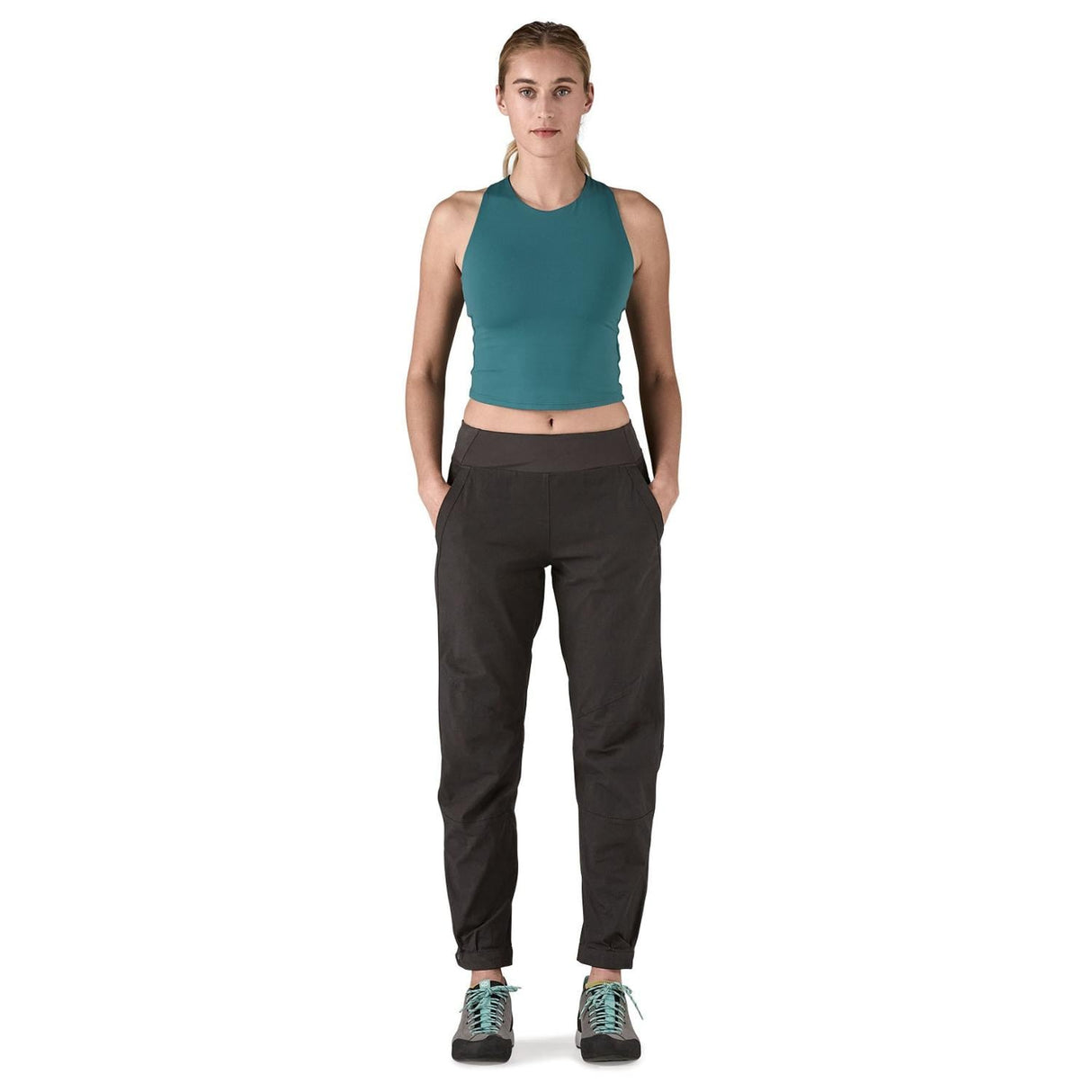 Explore Patagonia Women Caliza Rock Pants - Short - Black for trail, outdoor & lifestyle use | Liv Activ Singapore