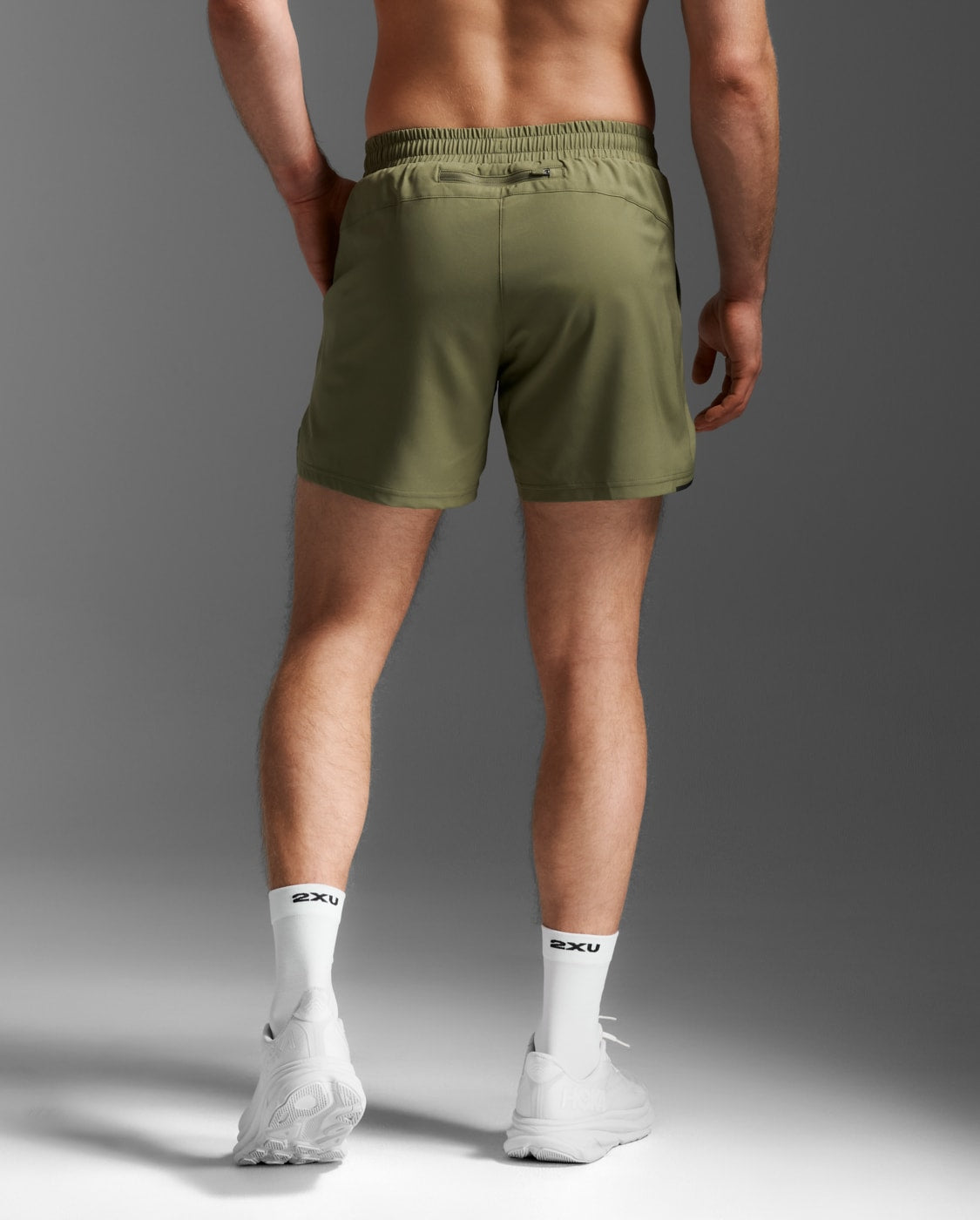 2XU Men Aero 5 Inch Shorts - Hunter / Black Reflective