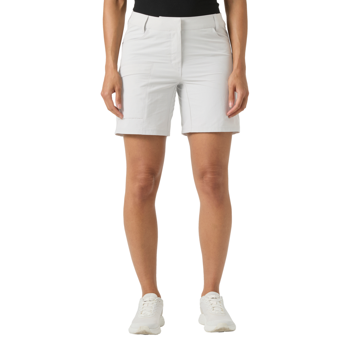 Explore Helly Hansen Women QD Cargo Shorts - Grey Fog for trail, outdoor & lifestyle use | Liv Activ Singapore