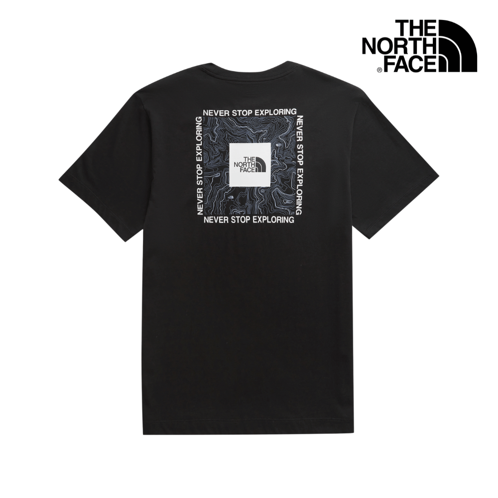 The North Face Unisex RLX Map Box Logo SS Tee Graphic - AP TNF Black