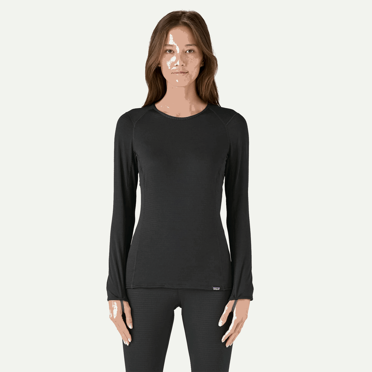 Explore Patagonia Women Capilene® Thermal Weight Crewneck - Black for trail, outdoor & lifestyle use | Liv Activ Singapore